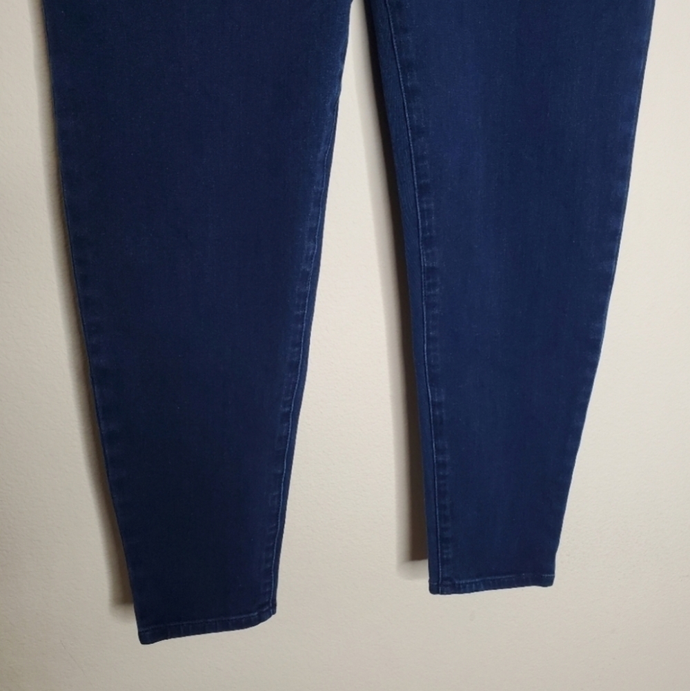 Betabrand Blue Four Pocket High Rise Denim Yoga Skinny Pants - Picture 9 of 11